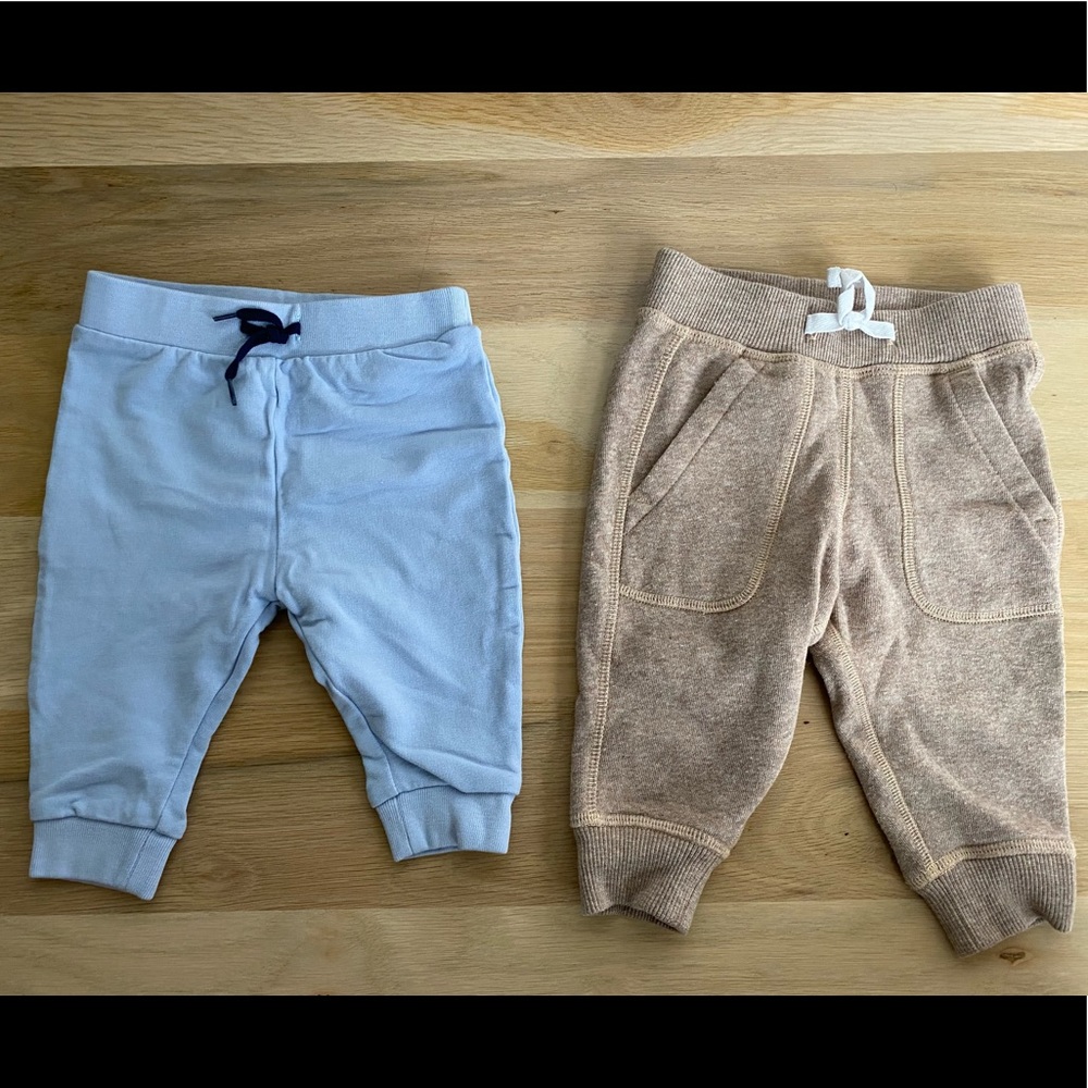 2 Pairs Janie and Jack baby pants 3-6 months